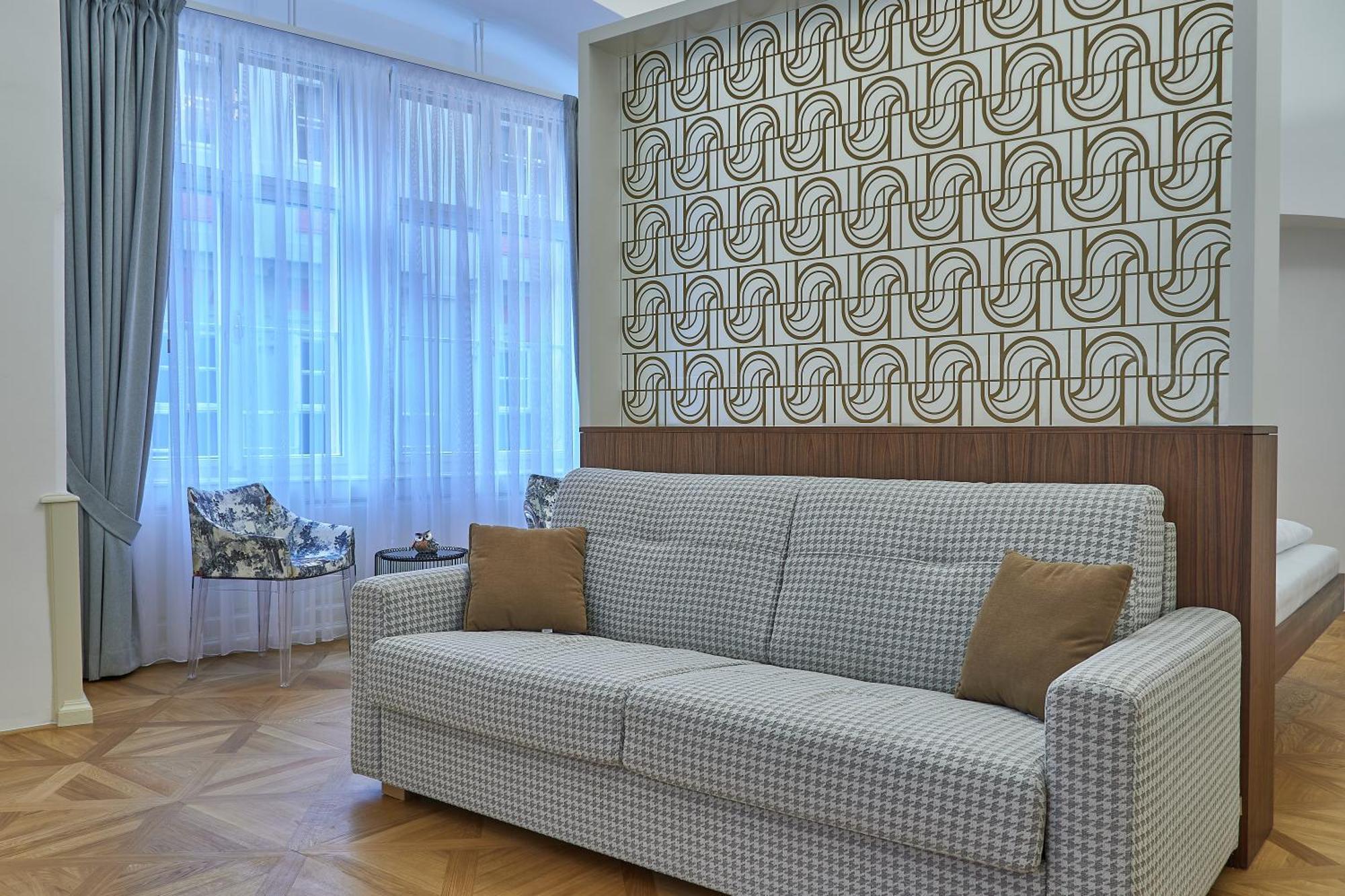 Hotel U 3 Pstrosu Praha Bagian luar foto
