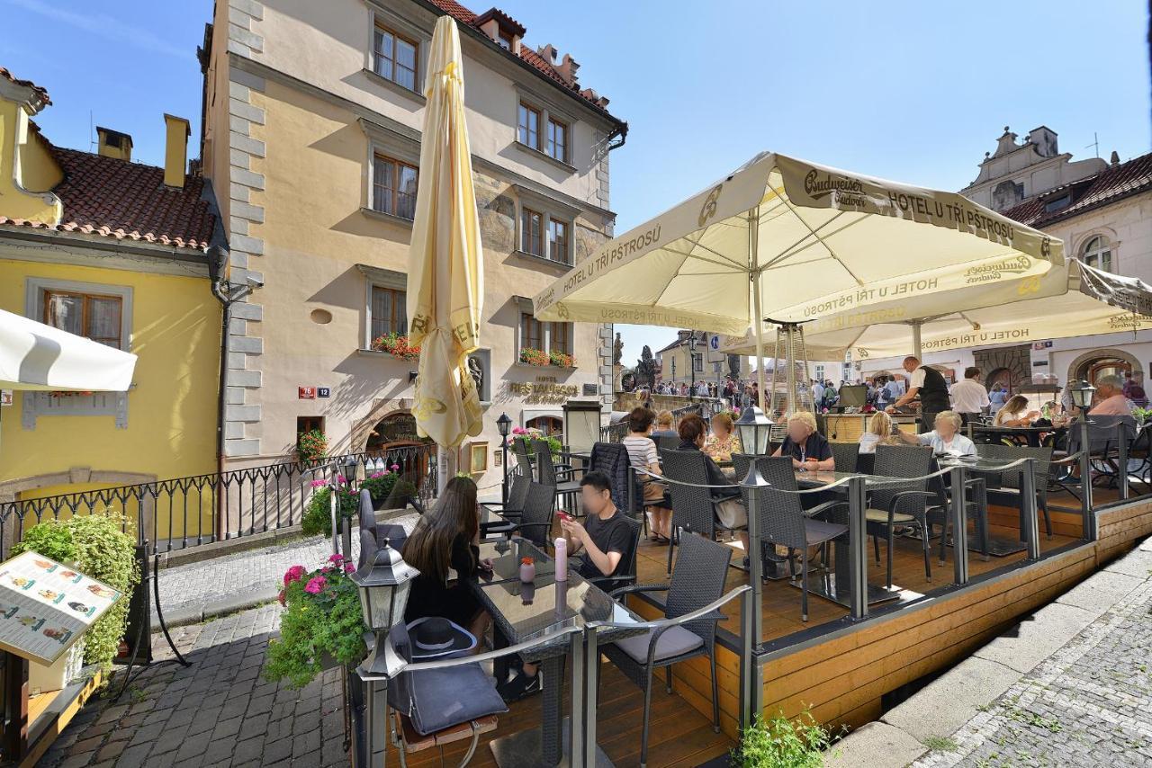 Hotel U 3 Pstrosu Praha Bagian luar foto